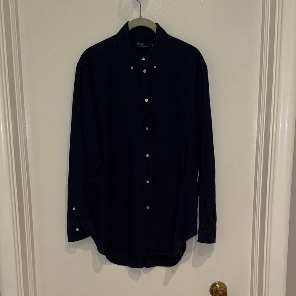Polo by Ralph Lauren Dark Blue Button Down Shirt